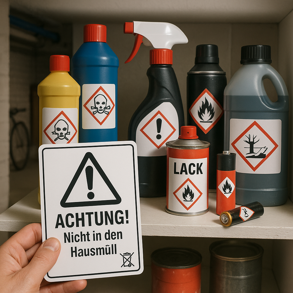 Gefahrstoffe entsorgen – Was Privatverbraucher 2025 unbedingt beachten müssen